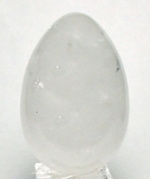 A69-03 45mm STONE EGG IN CLEAR QUARTZ