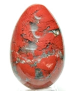 A69-11 45mm STONE EGG IN RED JASPER