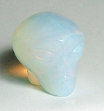 A73-04 40mm STONE ALIEN HEAD IN OPALITE