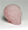 A73-07 40mm STONE ALIEN HEAD IN ROSE  QUARTZ
