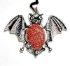 A76-40 STONE BAT PENDANT IN GOLDSTONE