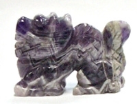 A77-04 50mm STONE DRAGON IN AMETHYST