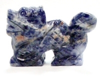 A77-13 50mm STONE DRAGON IN EUOPEAN SODALITE