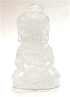 A78-03 50mm STONE BUDDHA IN CLEAR QUARTZ