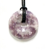 A85-02--30mm STONE DONUT IN LEPIDOLITE