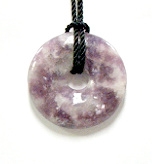 A85-02--30mm STONE DONUT IN LEPIDOLITE