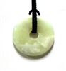 A85-05--30mm STONE DONUT IN MOUNTAIN JADE