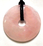 A86-14--40mm STONE DONUT IN ROSE QUARTZ