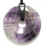 A86-18--40mm STONE DONUT IN AMETHYST