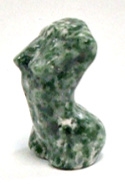 A88-19 1.3" STONE GODDESS IN QING HAI JADE