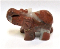 A9-08 50mm STONE ELEPHANT IN RED JASPER