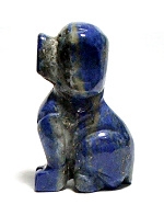 A90-04 2" STONE DOG IN LAPIS