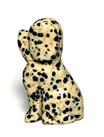 A90-09 2" STONE DOG IN DALMATIAN