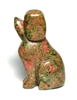 A90-11 2" STONE DOG IN UNAKITE
