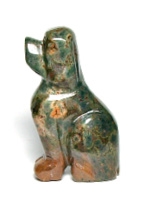 A90-12  2" STONE DOG IN INDIA AGATE