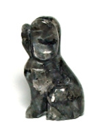 A90-14 2" STONE DOG IN LAVAKITE