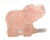 A91-10 SMALL STONE ELEPHANT IN ROSE QUARZ