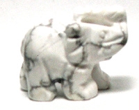 A91-13 SMALL STONE ELEPHANT IN HOWLIEE