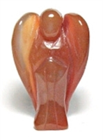 A93-05" 2" STONE ANGEL IN RED AGATE