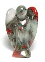 A93-07  2" STONE ANGEL IN BLOODSONE