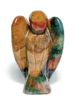 A93-08  2" STONE ANGEL IN INDIA AGATE
