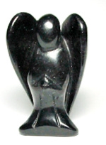 A93-18  2" STONE ANGEL IN ONYX
