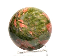 A94-06 30mm STONE SPHERE IN UNAKITE