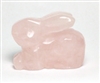 A95-02 1.5" STONE RABBIT IN ROSE QUARTZ