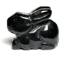 A95-06 1.5" STONE RABBIT IN ONYX