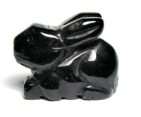 A95-06 1.5" STONE RABBIT IN ONYX