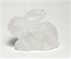 A95-08 1.5" STONE RABBIT IN CLEAR QUARTZ