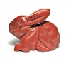 A95-10 1.5" STONE RABBIT IN RED JASPER