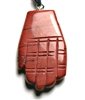 A96-04 HAND OF HAMSA IN RED JASPER