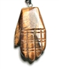 A96-09 HAND OF HAMSA IN TIGER EYE