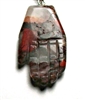 A96-12 HAND OF HAMSA IN BLOODSTONE