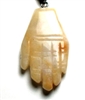 A96-13 HAND OF HAMSA IN YELLOW JADE