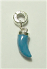 BLUE HORN OF PLENTY CHARM