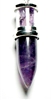 BSP-11 BULLET SHAPE PENDANT IN AMETHYST