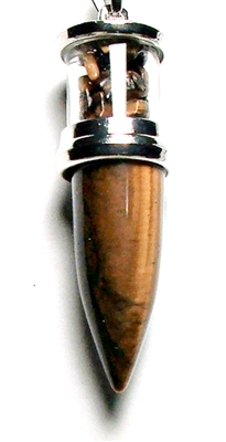 BSP-18 BULLET SHAPE PENDANT TIGER EYE