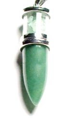 BSP-57 BULLET SHAPE PENDANT IN AVENURINE