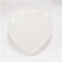 CH06-24 40mm STONE HEART IN CLEAL QUARTZ