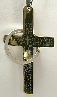 C21 STAINLESS STEEL CROSS PENDANT