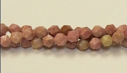 CB111A-06mm RED WOODEN JASPER FACETED (DC)
