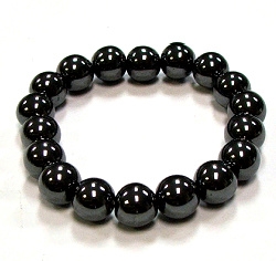 CRB152-12mm STONE BRACELET IN HEMATITE