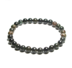 CRB615-06mm STONE BRACELET IN BLUE PYRITE