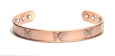 CBG681-AC COPPER BRACELET IN BUTTERFLY