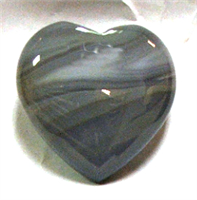 CH06-04 40mm S TONE HEART IN GREY AGATE