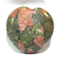 CH06-05-40mm STONE HEART IN UNAKITE