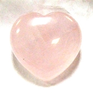 CH06-08 40mm STONE HEART IN ROSE QUARTZ