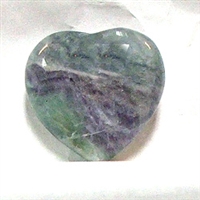 CH06-26 40mm STONE HEART IN FLUORITE